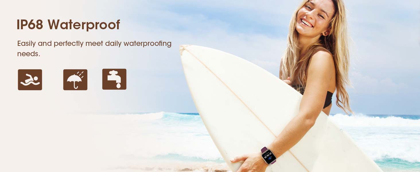 waterproof smart watch for women